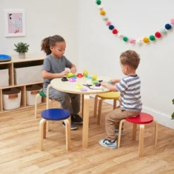 ECR4Kids Bentwood Stacking Stools For Kids, Playroom/Daycare Flexible Seating, 12" Height, 6-Piece -Home Decoration Store GUEST 525f6228 e07a 4d97 860f 9d1978801d7f