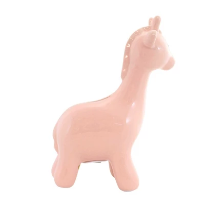 Bank Pink Large Giraffe - One Giraffe Bank 9.5 Inches - Money Saving - 3562Pk - Ceramic - Pink 2 Bank Pink Large Giraffe - One Giraffe Bank 9.5 Inches - Money Saving - 3562Pk - Ceramic - Pink - Image 2