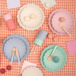 Meri-Meri Meri Meri Small Pink Reusable Bamboo Plates (Pack Of 6) 7 Meri-Meri Meri Meri Small Pink Reusable Bamboo Plates (Pack Of 6) -Home Decoration Store GUEST 530c2601 eb70 450b a166 8904fa0b9238