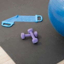 Foam Mat Floor Tiles, Interlocking EVA Foam Padding By Stalwart - Soft Flooring For Exercising, Yoga, Camping, Kids, Babies, Playroom - 6 Pack