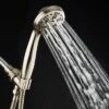 Six Setting High Pressure Luxury Hand Shower With 6' Hose Brushed Nickel - AquaDance