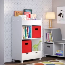 Kids' Book Nook Cubby Storage Cabinet With Bookrack - RiverRidge Home -Home Decoration Store GUEST 55cb099a e27b 401c 8daf 8e4f1506d5a8