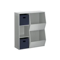 3pc Kids' Floor Cabinet With 2 Bins Set - RiverRidge Home -Home Decoration Store GUEST 56355db0 e9aa 4bfc 8488 62359981926f