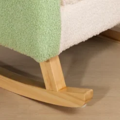 Qaba Kids Sofa, Rocking Toddler Sofa Chair With Solid Wooden Frame, Faux Lamb Fleece Fabric For Nursery, Kindergarten, Playroom, Bedroom -Home Decoration Store GUEST 56713cc9 6636 4ae7 bcac e8962b8b3349