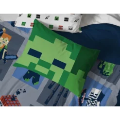 Saturday Park Minecraft Emblematic 100% Organic Cotton Duvet Cover & Sham Set -Home Decoration Store GUEST 5767f911 84ba 454a 8ac7 37a1be1847f7