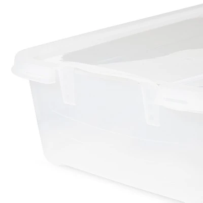 Life Story Clear Stackable Closet & Storage Box 34 Quart Containers, (6 Pack) 4 Life Story Clear Stackable Closet & Storage Box 34 Quart Containers, (6 Pack) - Image 4