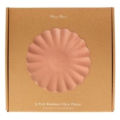 Meri-Meri Meri Meri Large Pink Reusable Bamboo Plates (Pack Of 6) 6 Meri-Meri Meri Meri Large Pink Reusable Bamboo Plates (Pack Of 6) -Home Decoration Store GUEST 59445987 07fa 405e 8d1c 11b9551730b0