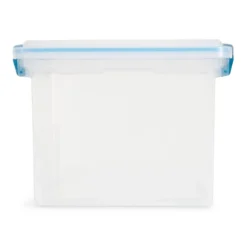 Sterilite 32 Quart Stackable Clear Plastic Storage Tote Container With Blue Gasket Latching Lid For Home And Office Organization, Clear -Home Decoration Store GUEST 599d5c02 7af6 457c b7e8 d7088cc2ac3e