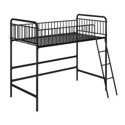 Twin Kaila Metal Loft Bed Black - Room & Joy 6 Twin Kaila Metal Loft Bed Black - Room & Joy - Image 6