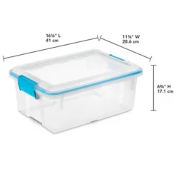 Sterilite Multipurpose 12 Quart Plastic Storage Container Tote Box With Secure Gasket Sealed Latching Lids For Home And Office Organization -Home Decoration Store GUEST 5d838477 042e 47dc aeff de8cee29c17c