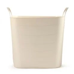 Life Story Tub 25L Tan Tub Basket 6.6 Gal Plastic Storage Tote Bin W/ Carry Handles, Tan (12 Pack)