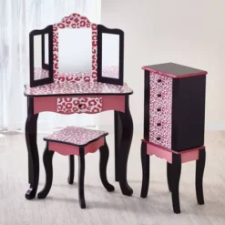Fashion Leopard Prints Gisele Play Wooden Vanity Set Pink / Black - Teamson Kids 17 Fashion Leopard Prints Gisele Play Wooden Vanity Set Pink / Black - Teamson Kids -Home Decoration Store GUEST 60c46ba1 a0bd 4986 b9f6 280ceddaa470