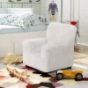 Nuea Faux Fur Kids' Chair White - Homes: Inside + Out