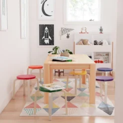 ECR4Kids Bentwood Stacking Stools For Kids, Playroom/Daycare Flexible Seating, 12" Height, 6-Piece -Home Decoration Store GUEST 614e117e 9e32 405c bb1a fe26de09d42d