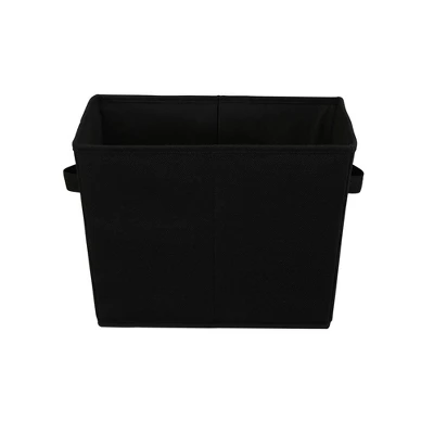 Household Essentials 2pk Medium Tapered Bins Black 2 Household Essentials 2pk Medium Tapered Bins Black - Image 2