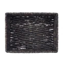 Hastings Home Handmade Rectangular Twisted Wicker Baskets - Set Of 2 - Black -Home Decoration Store GUEST 62fa7b5f 8a56 42fb acde 264c611130b4