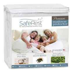 SafeRest Waterproof Mattress Protector - Premium Mattress Cover With Soft Cotton Terry Surface - Noiseless Protection -Home Decoration Store GUEST 63042293 5d1c 4d41 8391 19a28e0bfa61