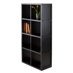 40.08" 9pc Timothy Set Storage Shelf 4X2 With Baskets Black - Winsome -Home Decoration Store GUEST 638e8f48 17dd 4e39 bbf1 ca2cd86641c4