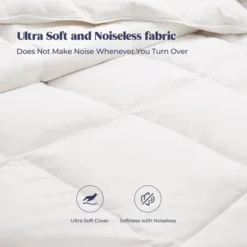 Peace Nest White Goose Down Comforter Duvet Insert Soft 360 Thread Count Fabric -Home Decoration Store GUEST 643eb1b0 813b 42e2 ac4b c63a5a06be23