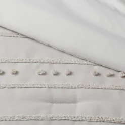 4pc Clipped Stripe Poms Comforter Bedding Set - Threshold™ -Home Decoration Store GUEST 6474436f 0746 4a2d 8720 5e4921bc6129