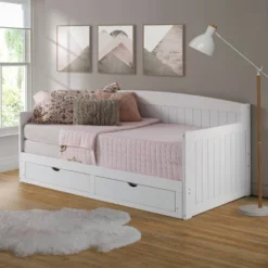 King Harmony Daybed With Conversion White - Alaterre Furniture 24 King Harmony Daybed With Conversion White - Alaterre Furniture -Home Decoration Store GUEST 65a1e3fb 7a31 4f41 9571 921afebeac0b