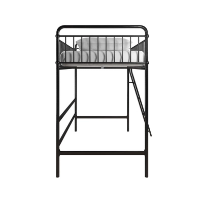 Twin Kaila Metal Loft Bed Black - Room & Joy 4 Twin Kaila Metal Loft Bed Black - Room & Joy - Image 4