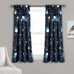 Universe Room Darkening Window Curtain Panels Navy - Lush Décor -Home Decoration Store GUEST 671b9db8 d10d 403e 9f89 9ece9c71c4c5
