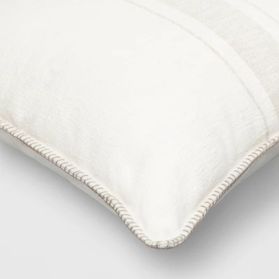 Oversized Placed Striped Square Throw Pillow - Threshold™ 3 Oversized Placed Striped Square Throw Pillow - Threshold™ - Image 3