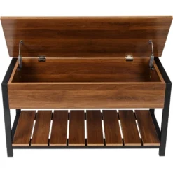 Honey-Can-Do Shoe Storage Bench Walnut 14 Honey-Can-Do Shoe Storage Bench Walnut -Home Decoration Store GUEST 687d0c6a 6403 4ea6 94bf a9374216de76