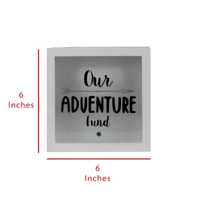 Adult Wooden Travel Themed Piggy Banks - Foreside Home & Garden 4 Adult Wooden Travel Themed Piggy Banks - Foreside Home & Garden - Image 4