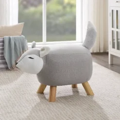 Fifer The Fox Stool Gray - Powell -Home Decoration Store GUEST 68c9de27 74b8 4be7 9a01 2f027bd6aa1f