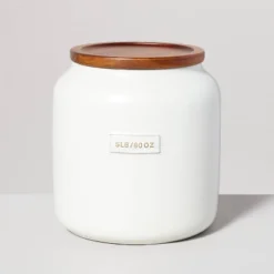Dry Goods Stoneware Canister With Wood Lid Cream/Brown - Hearth & Hand™ With Magnolia -Home Decoration Store GUEST 69719d52 15f0 4519 8406 500a18f94cb3