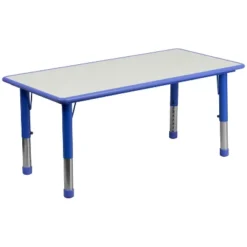 Flash Furniture 23.625"W X 47.25"L Rectangular Plastic Height Adjustable Activity Table -Home Decoration Store GUEST 6a36bdbe 2f1f 437a 9b81 d98d89f6e0dd