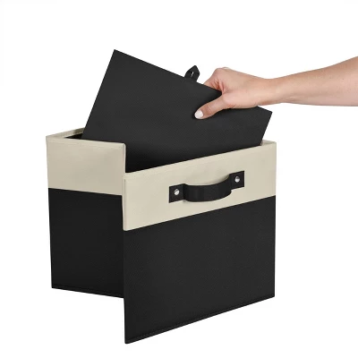 2pc Kids' 10.5" Two-Toned Folding Storage Bin Set - RiverRidge Home 2 2pc Kids' 10.5" Two-Toned Folding Storage Bin Set - RiverRidge Home - Image 2