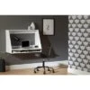 Interface Wall Mount Desk Pure White - South Shore