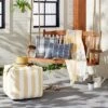 Textured Grid Lines Indoor/Outdoor Throw Pillow - Hearth & Hand™ With Magnolia
