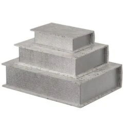 Vintiquewise Set Of 3 Velvet Vintage Storage Wooden Antique Classic Decorative Book Box Holder -Home Decoration Store GUEST 70731bb2 3782 45b0 875e 1f67a23e0bf2