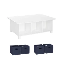 5pc Kids' Activity Table Set With 4 Bins - RiverRidge Home -Home Decoration Store GUEST 713577cd e797 4e2e 857f ace5f49cbde7