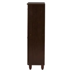 Winda Modern And Contemporary 4-Door Wooden Entryway Shoes Storage Cabinet - Dark Brown - Baxton Studio -Home Decoration Store GUEST 71481ece 2a05 437b 9561 612be9fd1063