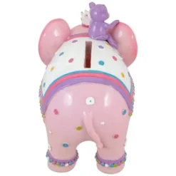 Northlight 5.75" Children's Pink Elephant With Monkey Coin Bank -Home Decoration Store GUEST 73c1caeb a20a 4c8f 8744 c3bc9a7b313e