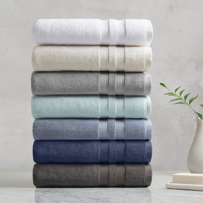 6pc Plume Cotton Feather Touch Antimicrobial Bath Towel Set - Beautyrest 4 6pc Plume Cotton Feather Touch Antimicrobial Bath Towel Set - Beautyrest - Image 4