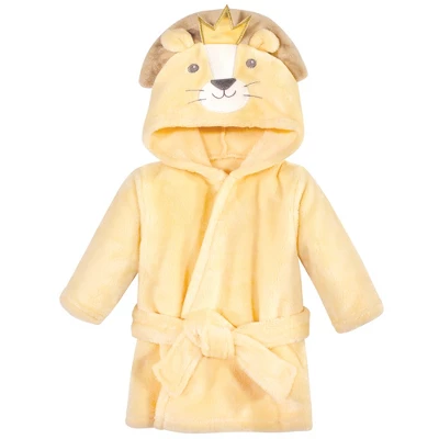 Hudson Baby Infant Boy Plush Animal Bathrobe, King Lion, 0-9 Months 1 Hudson Baby Infant Boy Plush Animal Bathrobe, King Lion, 0-9 Months