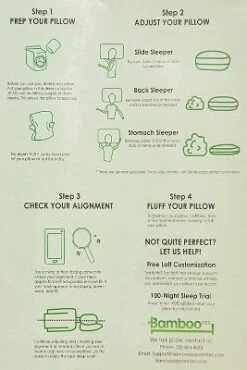 BAMBOOzzz Bed Pillow 2 Pack - Soft Adjustable Cross Cut Shredded Memory Foam For All Sleeping Types-Cooling Rayon Bamboo Washable Hypoallergenic Cover -Home Decoration Store GUEST 74cfa3b2 0bda 4388 879e 72c7c144b92b