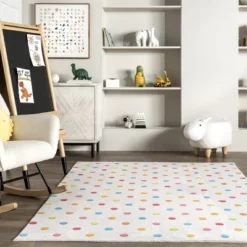 NuLOOM Ilse Colorful Dots Machine Washable Kids Area Rug -Home Decoration Store GUEST 74f168d9 54fc 43c5 8346 a862ca67f361