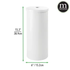 MDesign Toilet Tissue Roll Holder Canister Stand, Stores 3 Rolls, 2 Pack -Home Decoration Store GUEST 750918e7 65f0 4b8f 8563 35ee5da6f3b8