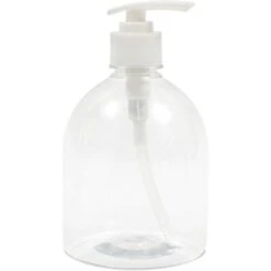 Juvale 4 Pack Clear Plastic Pump Bottle Soap Dispensers For Kitchen, Bathroom (17 Oz) -Home Decoration Store GUEST 75728d9d 0fa2 47f5 8b89 c2134ea176cf