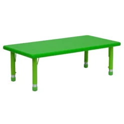 Flash Furniture 24"W X 48"L Rectangular Plastic Height Adjustable Activity Table 21 Flash Furniture 24"W X 48"L Rectangular Plastic Height Adjustable Activity Table -Home Decoration Store GUEST 770b9d84 e4d0 4f75 88d1 84fc3fbb5dfd