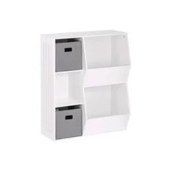 3pc Kids' Floor Cabinet With 2 Bins Set - RiverRidge Home -Home Decoration Store GUEST 79502da4 3f65 48d9 adac 12729dfa507d