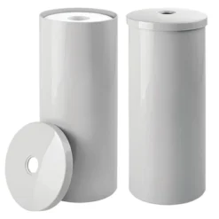 MDesign Toilet Tissue Roll Holder Canister Stand, Stores 3 Rolls, 2 Pack -Home Decoration Store GUEST 7a06b0c2 31a1 41a8 9971 0d56298cdcb3