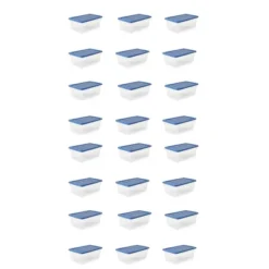 Gracious Living DLC6 1.5 Gallon Clear Plastic Storage Bin Container With Stylish Sky Blue Snap On Locking Lid 11 Gracious Living DLC6 1.5 Gallon Clear Plastic Storage Bin Container With Stylish Sky Blue Snap On Locking Lid -Home Decoration Store GUEST 7a3b2953 afab 4032 a725 657e83d41292